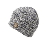 ELBEC - Classic Strong - Gorro hecho a mano en los Dolomitas Lana Merinos 100% Italiana de altísima calidad Apto para temperaturas -30 °C / +10 °C Bi-color (gris/blanco) Talla S/M Unisex, gris /