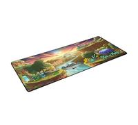 Elbenwald - Alfombrilla de ratón XXL para videojuegos con diseño de dragón, Super Mario, Zelda y más 80 x 35 x 0,4 cm, impermeable, antideslizante (Rick & Morty)