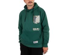 Elbenwald Anime - Sudadera con capucha Sailor Moon, Attack on Titan y One Piece bolsillo frontal multicolor, Attack On Titan, M