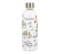 Elbenwald Botella de agua - diseños como Winnie the Pooh, Zelda, Kuromi, Wednesday & muchos más 850 ml de capacidad, plástico transparente, sin BPA, 23 cm de alto (Winnie the Pohh - Friends)
