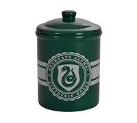 Elbenwald Caja de Galletas Harry Potter Hogwarts Alumni Slytherin - 2,5 x 21,5 x 12,5 cm - con Motivo del Escudo de Slytherin en Cerámica