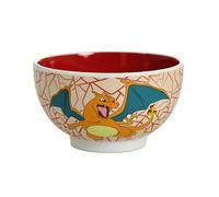 Elbenwald Cuenco para cereales, varios diseños, 600 ml, cerámica (Pokemon - Glurak)