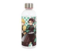 Elbenwald Demon Slayer - Botella Nazuko, Inosuke, Tanjiro y Zenitsu, 850 ml, capacidad de 23 cm, cierre de rosca de plástico