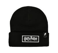Elbenwald Harry Potter - Gorro bordado con logo parche ancho sobre para hombre y mujer, color negro