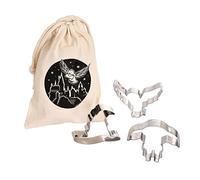 Elbenwald Harry Potter - Juego de 3 moldes para galletas (con bolsa de tela, unisex, algodón)