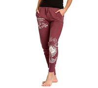Elbenwald Harry Potter Pantalones Deportivos para Mujer Mapa del Merodeador Rojo Mixto - M