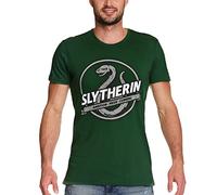 Elbenwald Harry Potter Slytherin Casa Valores Camiseta para Hombre Mujer Unisex Algodón - L