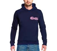 Elbenwald Sailor Moon Sudadera con Capucha con Motivo Silueta para Fans de Anime Hombres Señoras Unisex Algodón Azul - S