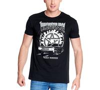 Elbenwald Sobrenatural para Hombre de la Camiseta de Dean Winchester de algodón Negro XXXL