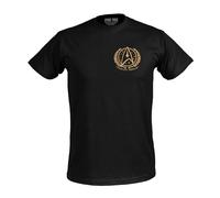 Elbenwald Star Trek - Camiseta con motivos como Ad Astra Per Aspera & Space The Final Frontier Unisex Negro Algodón, Space The Final Frontier, L