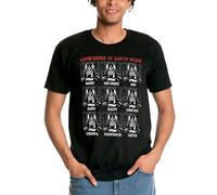 Elbenwald Star Wars - Camiseta con motivos como Darth Vader Dog Walker, Anakin Legends & muchos más 100% algodón, Vader Expressions, M