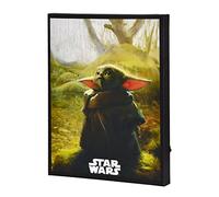 Elbenwald Star Wars Mural con Motivo Grogu de El Mandaloriano a Pilas 30 x 40 x 3,8 cm Multicolor