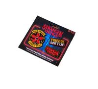Elbenwald Stranger Things - Pin Bundle Butterly-Verschluss Hellfire Club Oversize & 3er Friends Set