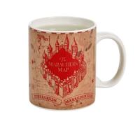 Elbenwald Taza con efecto térmico, varios diseños de anime y películas, cerámica, multicolor, 320 ml (Harry Potter - El mapa del merodeador)