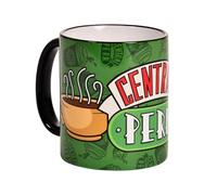 Elbenwald Taza Friends con motivo logo Central Perk 320 ml para hombre mujer unisex cerámica verde
