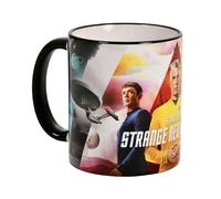 Elbenwald Taza Star Trek: Strange New Worlds con Motivo de la Tripulación y Logo 320 ml Cerámica Multicolor