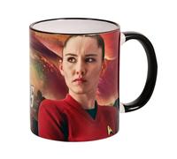 Elbenwald Taza Star Trek: Strange New Worlds con Motivo de Noonien Singh y Logo 320 ml Cerámica Multicolor