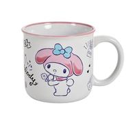 Elbenwald Tazas, diseño de Hello Kitty and Friends con My Melody y Cinnamoroll y Lilo & Stitch, 400 ml, cerámica blanca (Hello Kitty & Friends - My Melody)