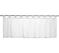 Elbersdrucke 196073 Cortina Bistro Basic 00, Blanco, Transparente, 48 x 140 cm, Cortina Corta para Cocina, salón, baño, Ventana de Cocina, Pantalla de privacidad, privacidad