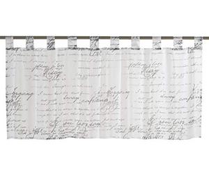 Elbersdrucke Loveletter 198695 - Visillo para Cocina, Ventana de Cocina, baño, Semitransparente, 48 x 140 cm, privacidad