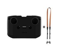 ELBFAE BRDRC Cordón for dji Mavic 3/Air 2/Mini 3 Pro/Air 3 Drone Control Remoto Cubierta de Silicona Funda Protectora Accesorio de Correa for el Cuello (Color : Brown Black)