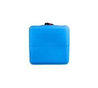 ELBI Depósito de Agua Potable 100 L - Tanque Agua de Polietileno Apto para Alimentos, Tapa de 200 mm, Rosca de ¾ Integrada, Ligero y Compacto, Ideal para Camper, Industria