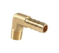 Elbow 90 Degree 1/8" 1/4" 3/8" 1/2" 3/4" NPT Male 1/4-3/4 Inch Hose Barb Tail Brass Pipe Fitting Connector,5 pcsNPT To Hose Barb,1l2 NPT To 5l16 Inch
