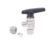 Elbow Fit 6x4 8x5 8x6 10x6.5 10x8 12x8 12x10 mm IDxOD Hose Quick Twist Shut Off Ball Valve 304 316 Stainless Steel(8x5mm)