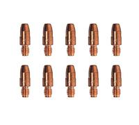 ELCAN 10 Puntas de contacto de cobre M8x30x10mm para antorcha 36kd y 501D de 0.8/1.0/1.2. Consumibles y accesorios pistola soldar. Boquillas para torcha soldadura hilo mig mag de 1,2mm