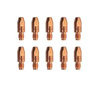 ELCAN 10 Puntas de contacto de cobre M8x30x10mm para antorcha 36kd y 501D de 0.8/1.0/1.2. Consumibles y accesorios pistola soldar. Boquillas para torcha soldadura hilo mig mag de 0,8mm