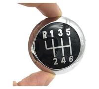 ELCEAMMDLW Pomo De Palanca De Cambios Para VW Para Passat B6 2005-2011 Car Styling Chrome 5 6 Speed Manual Gear Shift Knob Lever Stick Emblem Cap Top Cover(6 Speed)