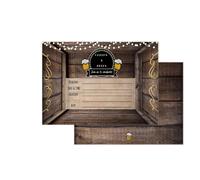 Elcer Cheers and Beers Cumpleaρos Country Rustic Fill In Set de 20 Invitaciones y sobres 30 aρos 40 aρos 50 aρos Fiesta de adultos Toda ocasiσn C