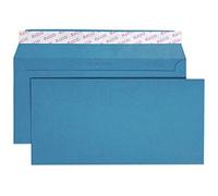 Elco 18833.33 - Caja de color con tapa y 250 sobres (cierre autoadhesivo, C5/6 DL, 100 g, sin ventana), color azul real