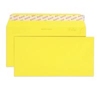Elco 18833.72 - Caja de color con tapa y 250 sobres (cierre autoadhesivo, C5/6 DL, 100 g), color amarillo intenso