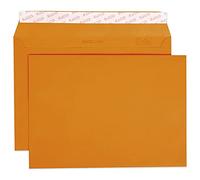 Elco 24084.82 - Caja de color con tapa y 250 sobres (cierre autoadhesivo, C5, 100 g), color naranja