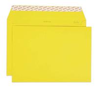Elco 24095.42 - Caja de color con tapa y 200 sobres (cierre autoadhesivo, C4, 120 g, sin ventana), color amarillo
