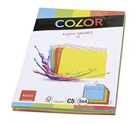 ELCO Color - Sobres (C5, 100 g/m², autoadhesivos, 4 unidades en 5 colores, 20 sets), multicolor