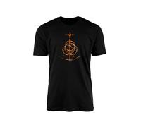 Elden Logo Camiseta Top Tee Game Gamer Acción Aventura Fantasía Juego de rol Nerd Dark Jugador Tercera Persona Consola de Juego Adolescente Combate Magia Regalos Presente