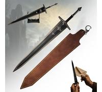 Elden Ring - Abrecartas con Forma de Espada de Soledad, tamaño XL, 30,5 cm, mandoble de la Soledad con Vaina, Sombra del Arma Erdtree Hecha de Metal, decoración de Juegos y artículo de coleccionista