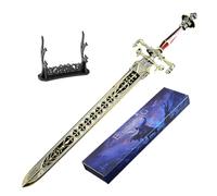 Elden Ring Espada de la Noche y la Llama Réplica 30 cm Modelo de Metal Completo con Soporte, Decoración de Escritorio, Coleccionable Gaming y Regalo para Fans