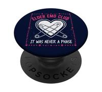 Elder EMO Club Never Phase Música Alternativa Estrellas Corazón PopSockets PopGrip Adhesivo