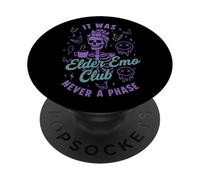 Elder Emo Club Nunca Fue Una Fase Divertido Emo Esqueleto PopSockets PopGrip Adhesivo