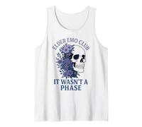 Elder EMO Club Purple Floral Skeleton No fue una Fase Camiseta sin Mangas