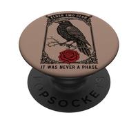Elder EMO Club Raven Rose Nunca Una Fase PopSockets PopGrip Adhesivo