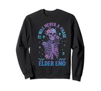 Elder Emo Club Skeleton Nunca Fue Una Fase Sudadera