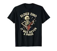 Elder EMO Skeleton Guitarrista Nunca Fue Una Fase Camiseta