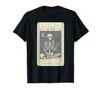 Elder EMO Tarot Estrella Esqueleto Luna Rosa Mística Camiseta