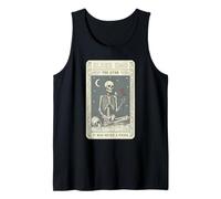 Elder EMO Tarot Estrella Esqueleto Luna Rosa Mística Camiseta sin Mangas