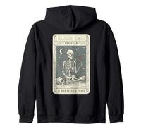 Elder EMO Tarot Estrella Esqueleto Luna Rosa Mística Sudadera con Capucha