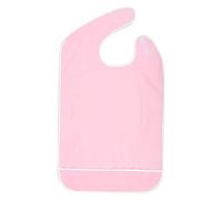 Elder Mealtime Clothes Anti-oil Reutilizable Waterpro, Baberos para Adultos Protectores de Ropa Ayudas para Comer Y Beber(Rosa naranja 50 * 80 CM)